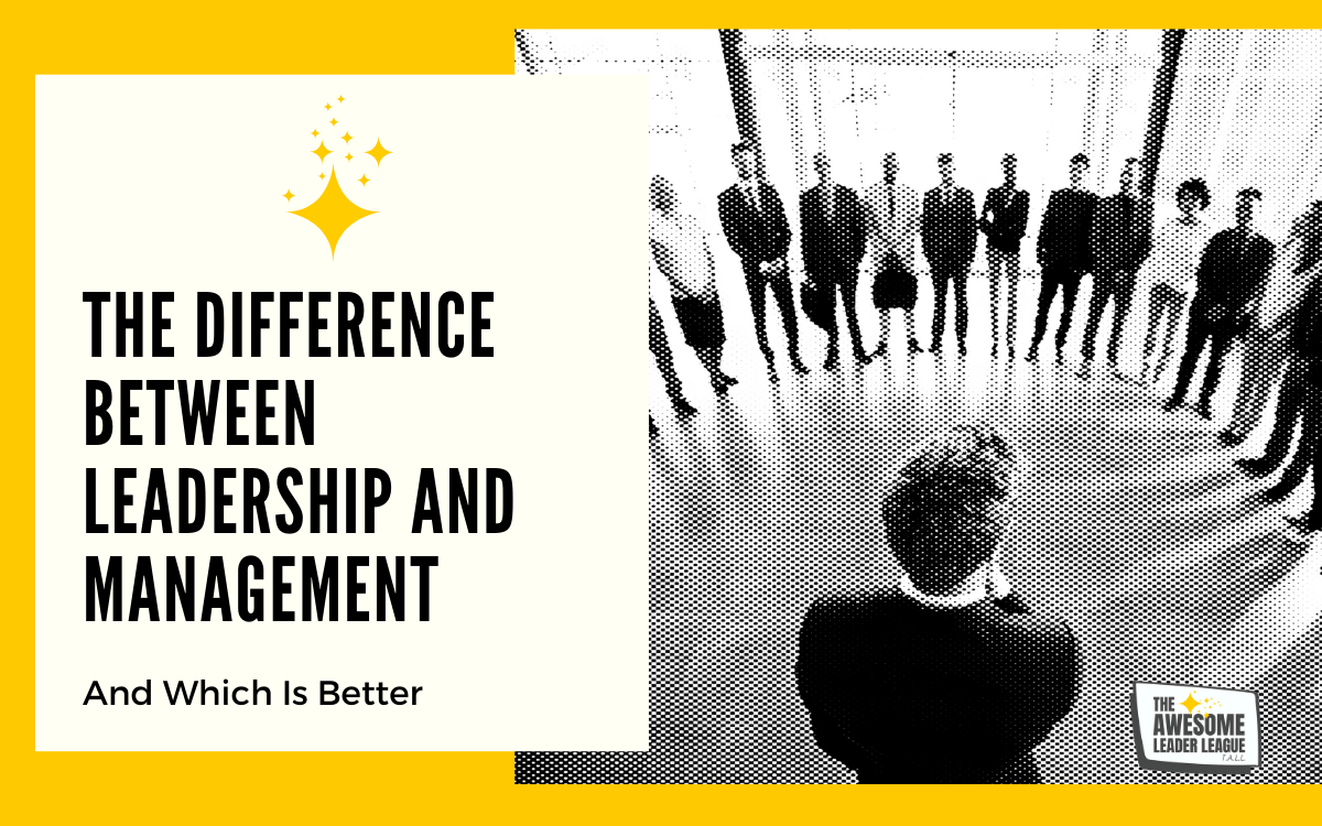 the difference between leadership and management blog post